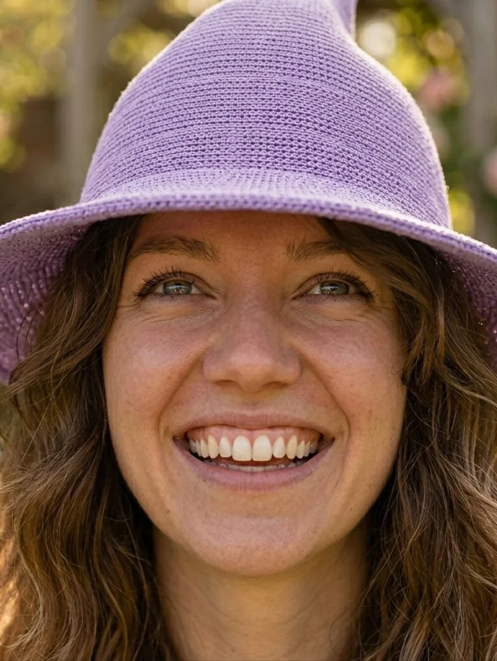 Purple Knit Witch Hat – Soft & Comfortable Pointed Hat for Everyday Wear